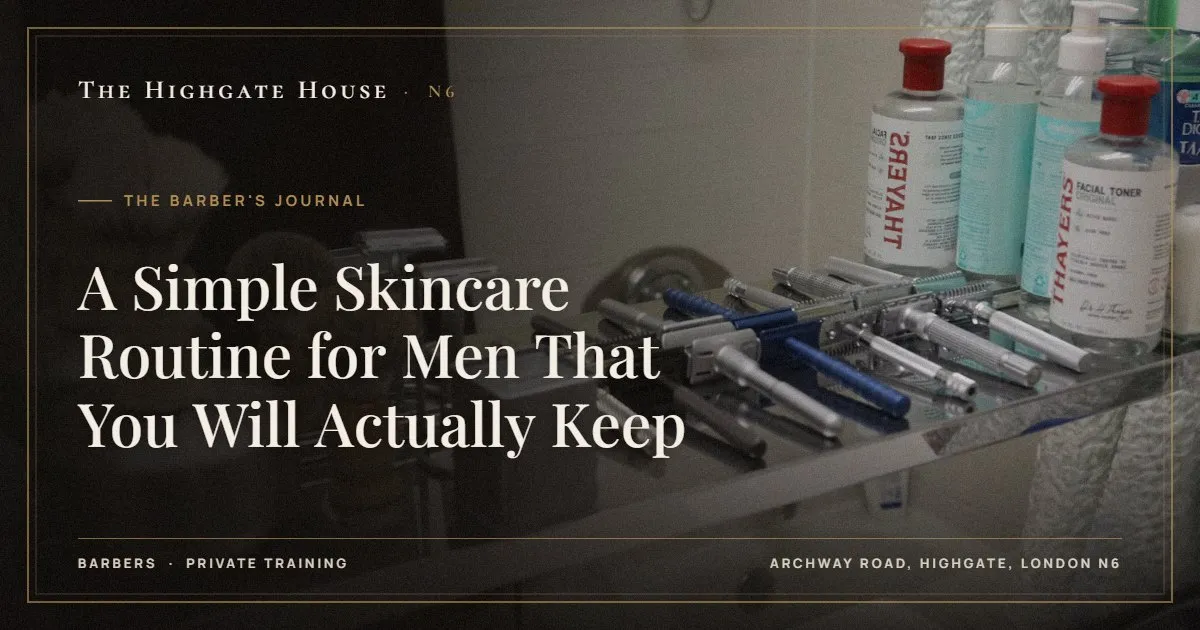 A Simple Skincare Routine for Men That You Will Actually Keep - The Barber's Journal, The Highgate House, Highgate N6