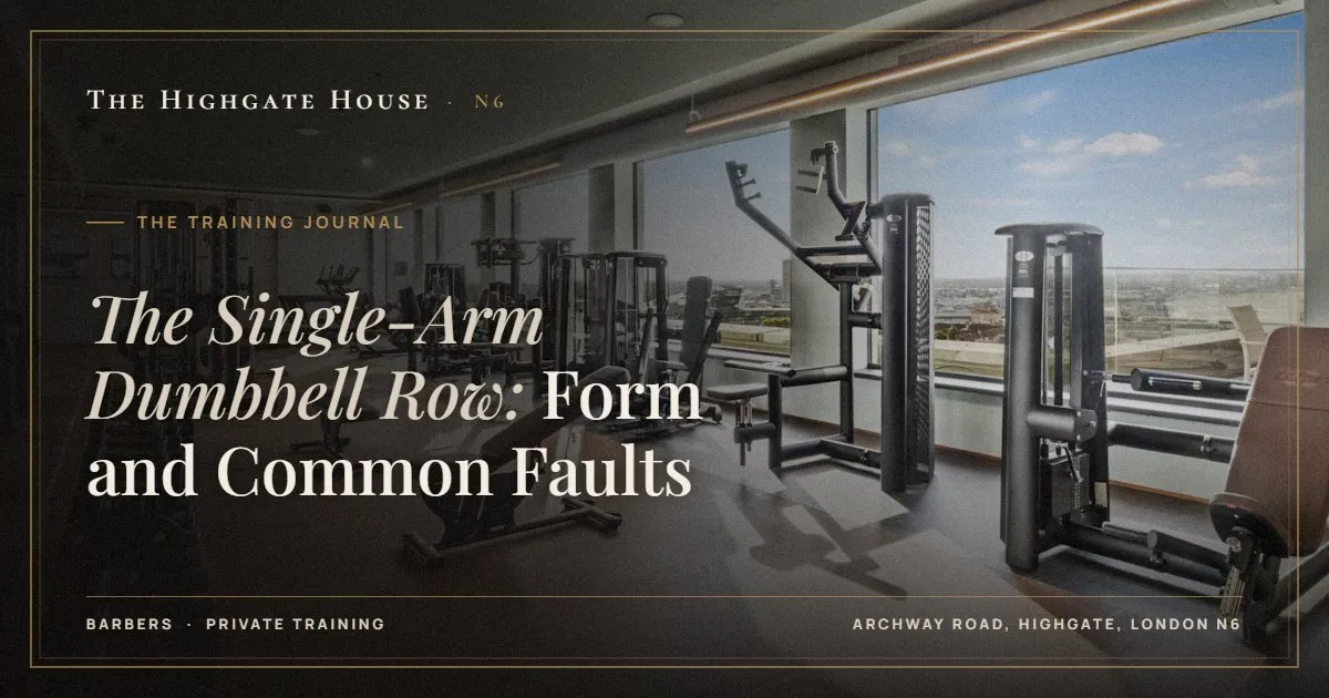 The Single-Arm Dumbbell Row: Form and Common Faults - The Training Journal, The Highgate House, Highgate N6