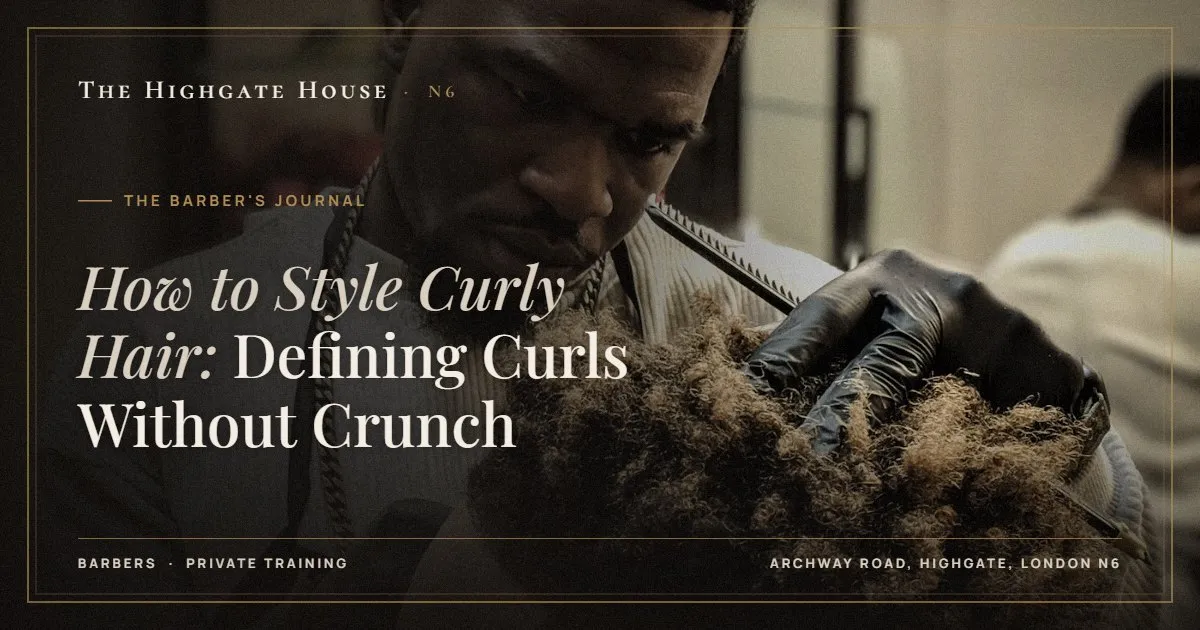 How to Style Curly Hair: Defining Curls Without Crunch - The Barber's Journal, The Highgate House, Highgate N6