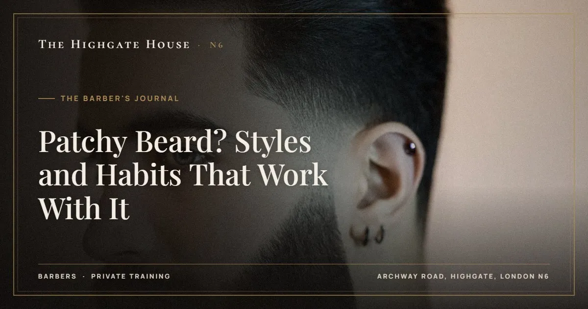 Patchy Beard? Styles and Habits That Work With It - The Barber's Journal, The Highgate House, Highgate N6