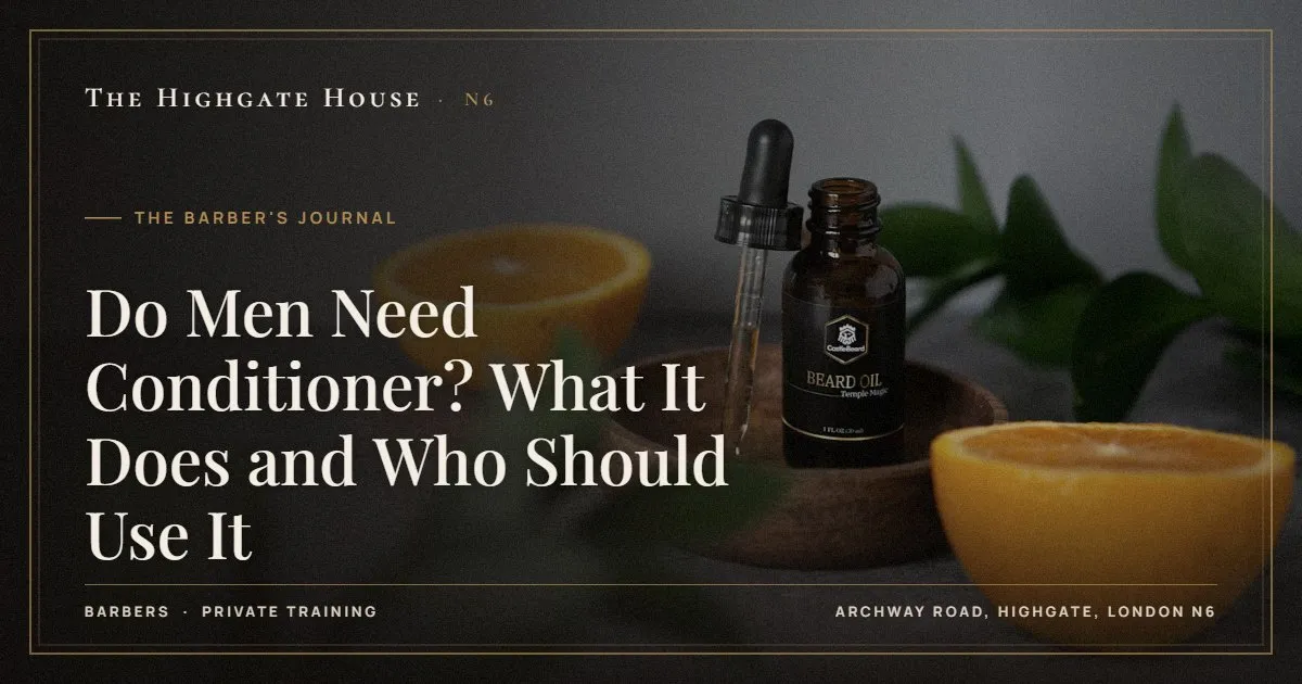 Do Men Need Conditioner? What It Does and Who Should Use It - The Barber's Journal, The Highgate House, Highgate N6