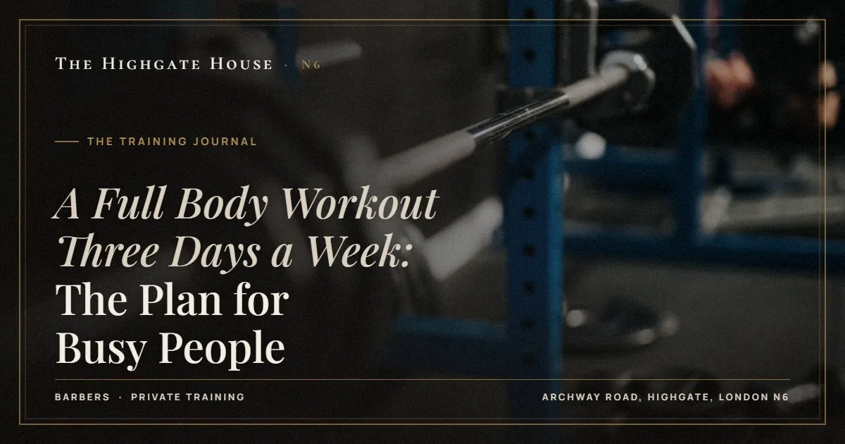 A Full Body Workout Three Days a Week: The Plan for Busy People - The Training Journal, The Highgate House, Highgate N6
