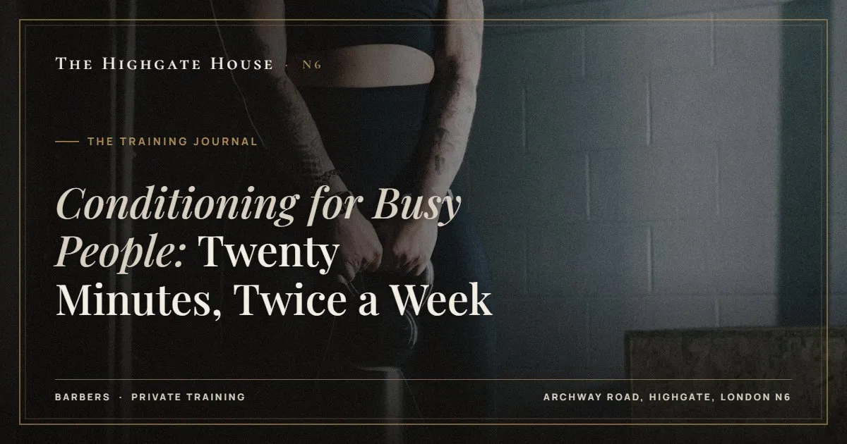 Conditioning for Busy People: Twenty Minutes, Twice a Week - The Training Journal, The Highgate House, Highgate N6