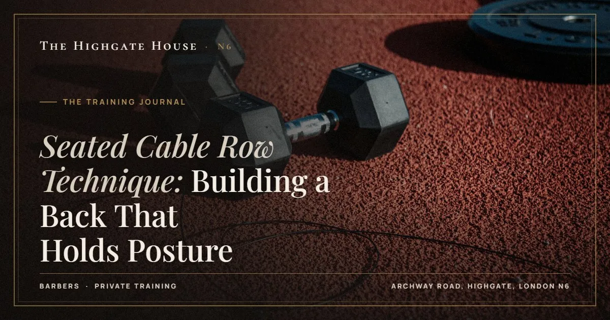 Seated Cable Row Technique: Building a Back That Holds Posture - The Training Journal, The Highgate House, Highgate N6