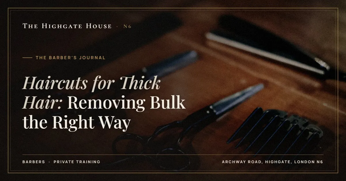 Haircuts for Thick Hair: Removing Bulk the Right Way - The Barber's Journal, The Highgate House, Highgate N6