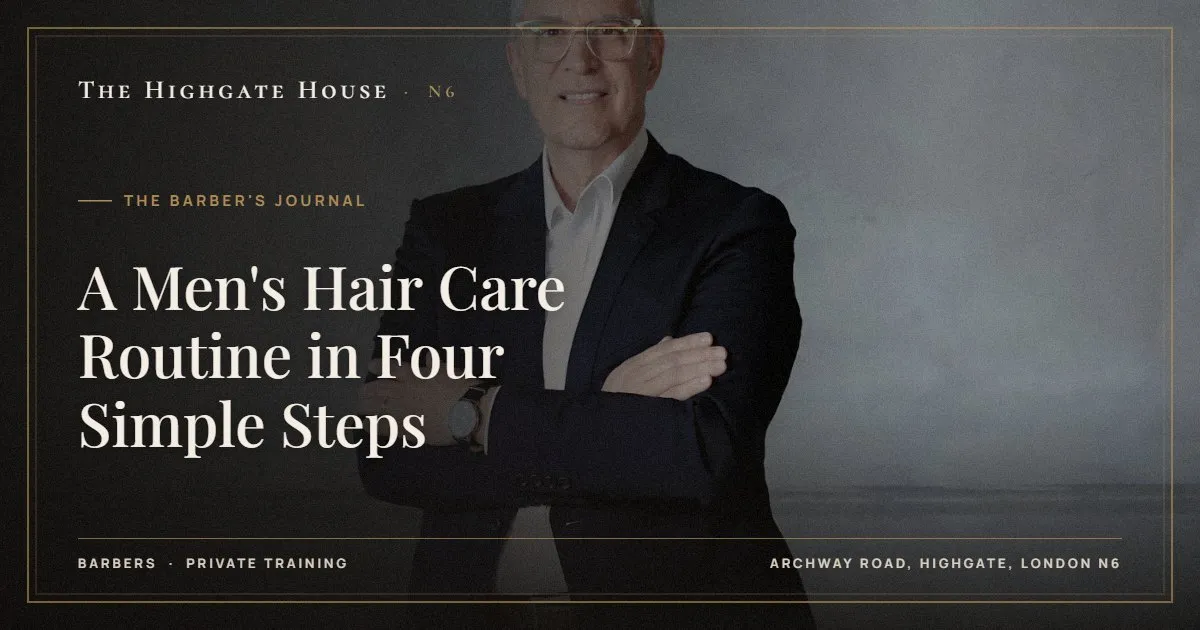 A Men's Hair Care Routine in Four Simple Steps - The Barber's Journal, The Highgate House, Highgate N6