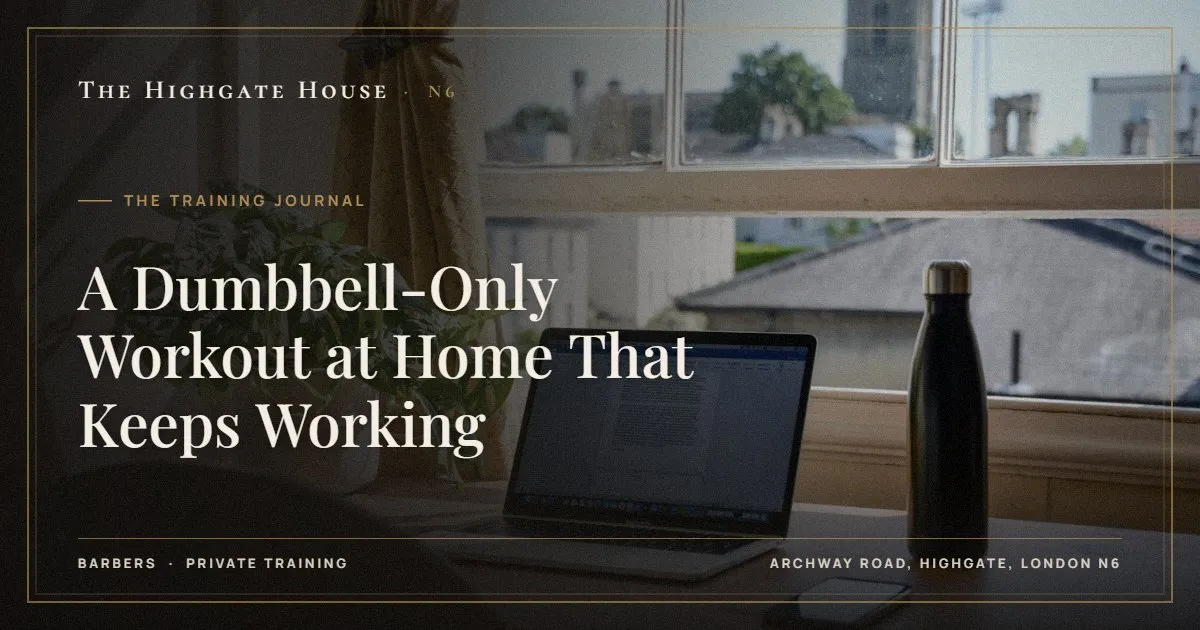 A Dumbbell-Only Workout at Home That Keeps Working - The Training Journal, The Highgate House, Highgate N6