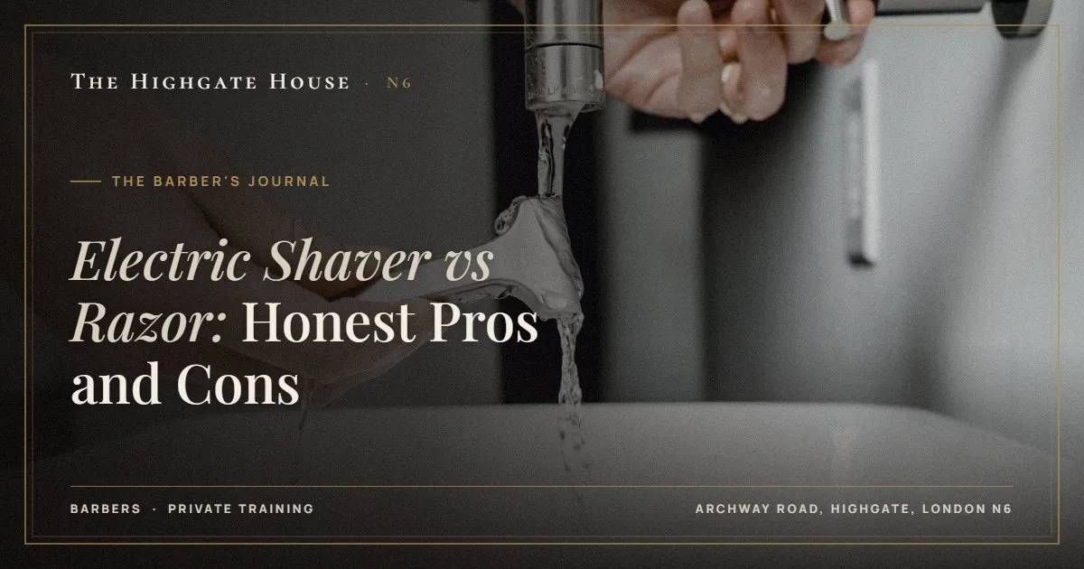 Electric Shaver vs Razor: Honest Pros and Cons - The Barber's Journal, The Highgate House, Highgate N6