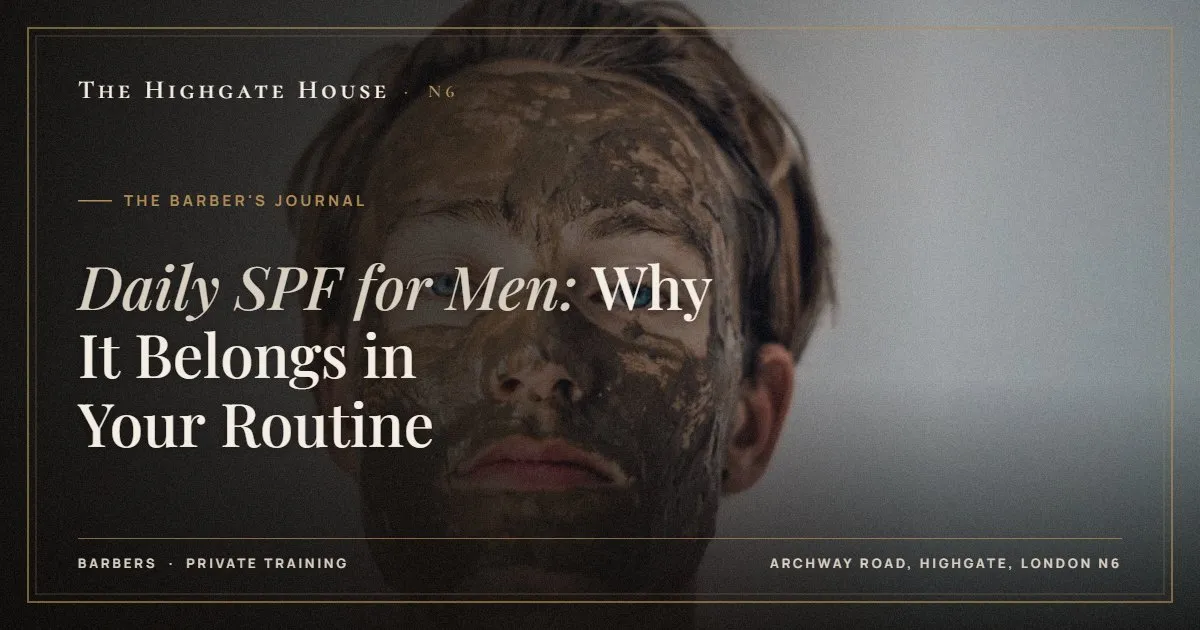 Daily SPF for Men: Why It Belongs in Your Routine - The Barber's Journal, The Highgate House, Highgate N6
