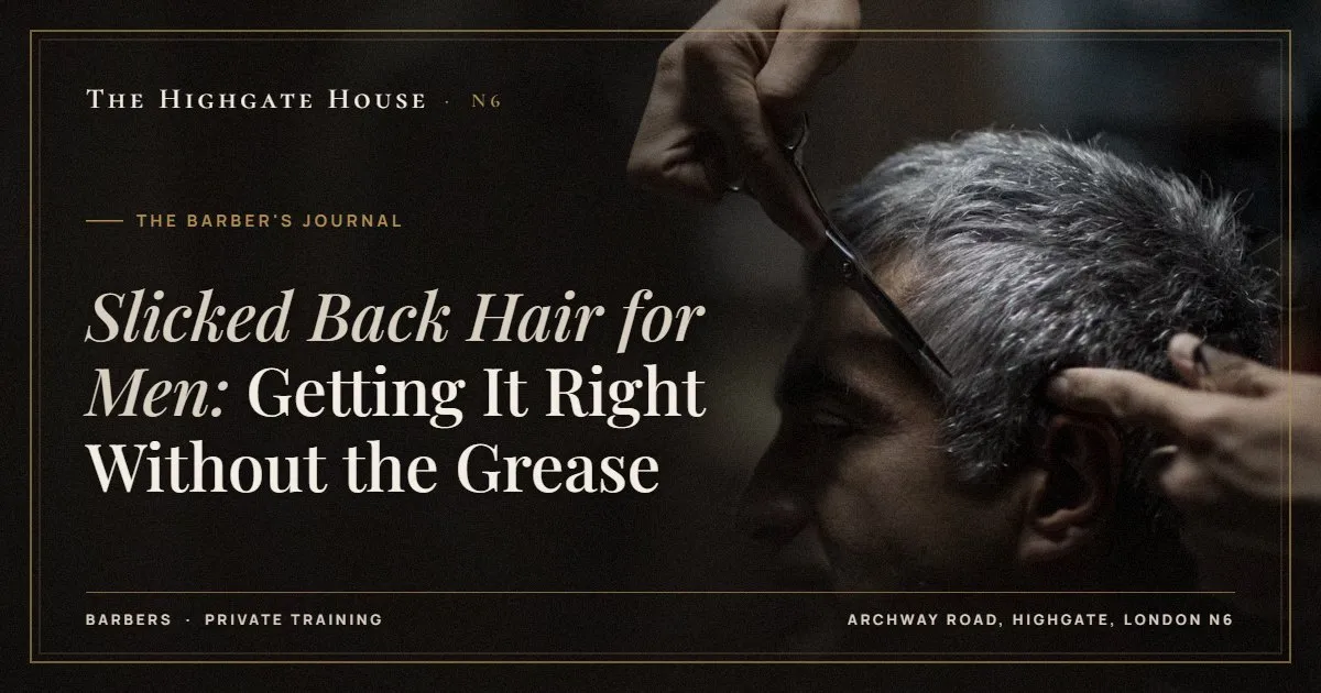 Slicked Back Hair for Men: Getting It Right Without the Grease - The Barber's Journal, The Highgate House, Highgate N6