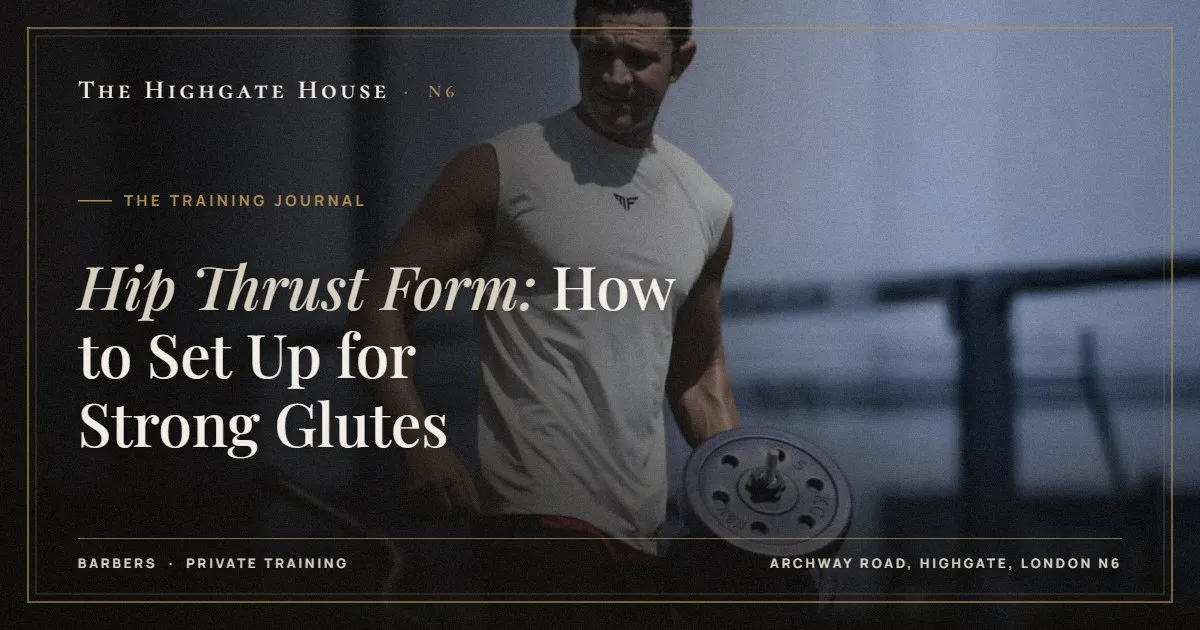Hip Thrust Form: How to Set Up for Strong Glutes - The Training Journal, The Highgate House, Highgate N6