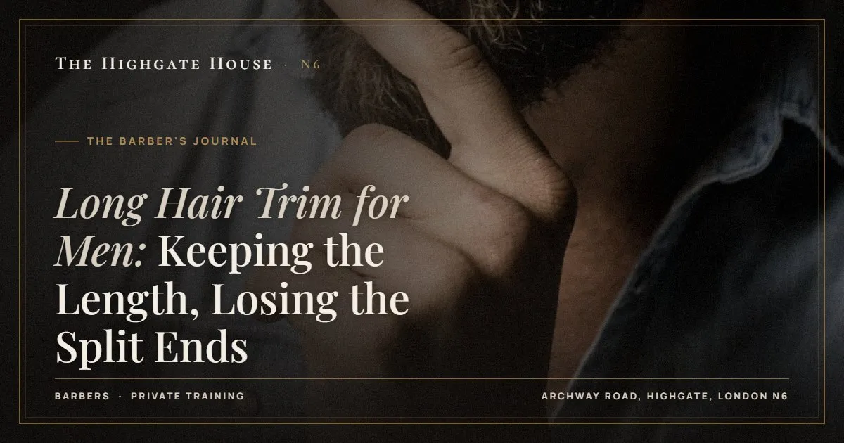 Long Hair Trim for Men: Keeping the Length, Losing the Split Ends - The Barber's Journal, The Highgate House, Highgate N6