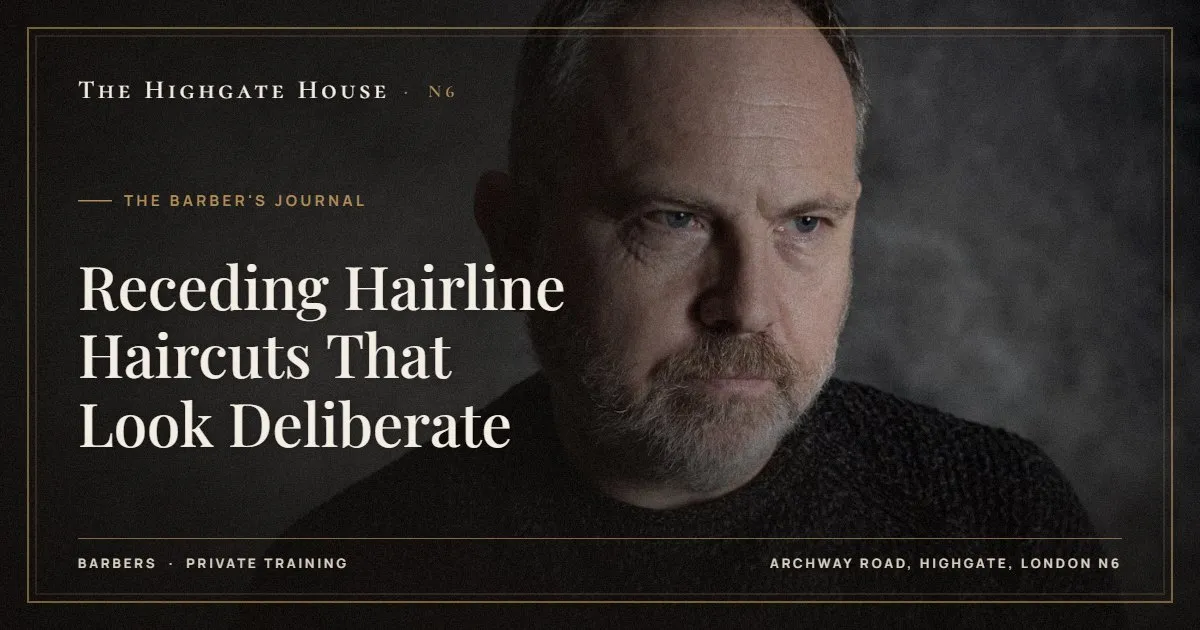 Receding Hairline Haircuts That Look Deliberate - The Barber's Journal, The Highgate House, Highgate N6