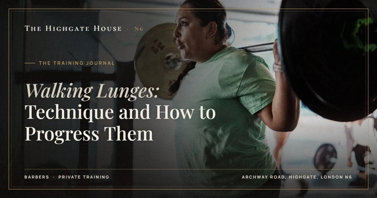 Walking Lunges: Technique and How to Progress Them - The Training Journal, The Highgate House, Highgate N6