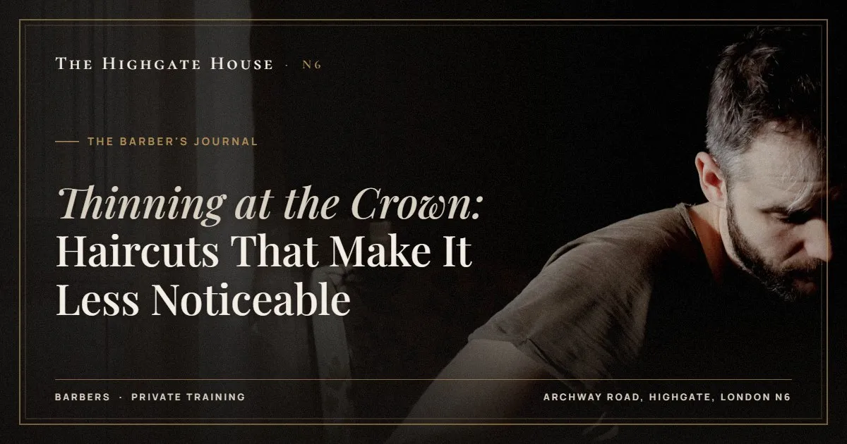 Thinning at the Crown: Haircuts That Make It Less Noticeable - The Barber's Journal, The Highgate House, Highgate N6
