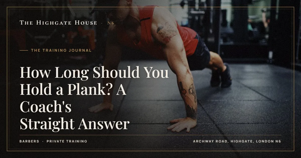 How Long Should You Hold a Plank? A Coach's Straight Answer - The Training Journal, The Highgate House, Highgate N6