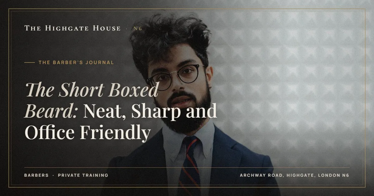 The Short Boxed Beard: Neat, Sharp and Office Friendly - The Barber's Journal, The Highgate House, Highgate N6