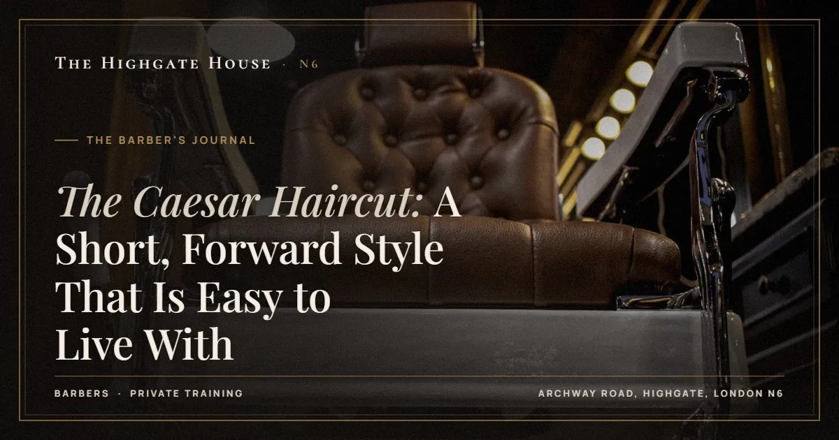 The Caesar Haircut: A Short, Forward Style That Is Easy to Live With - The Barber's Journal, The Highgate House, Highgate N6