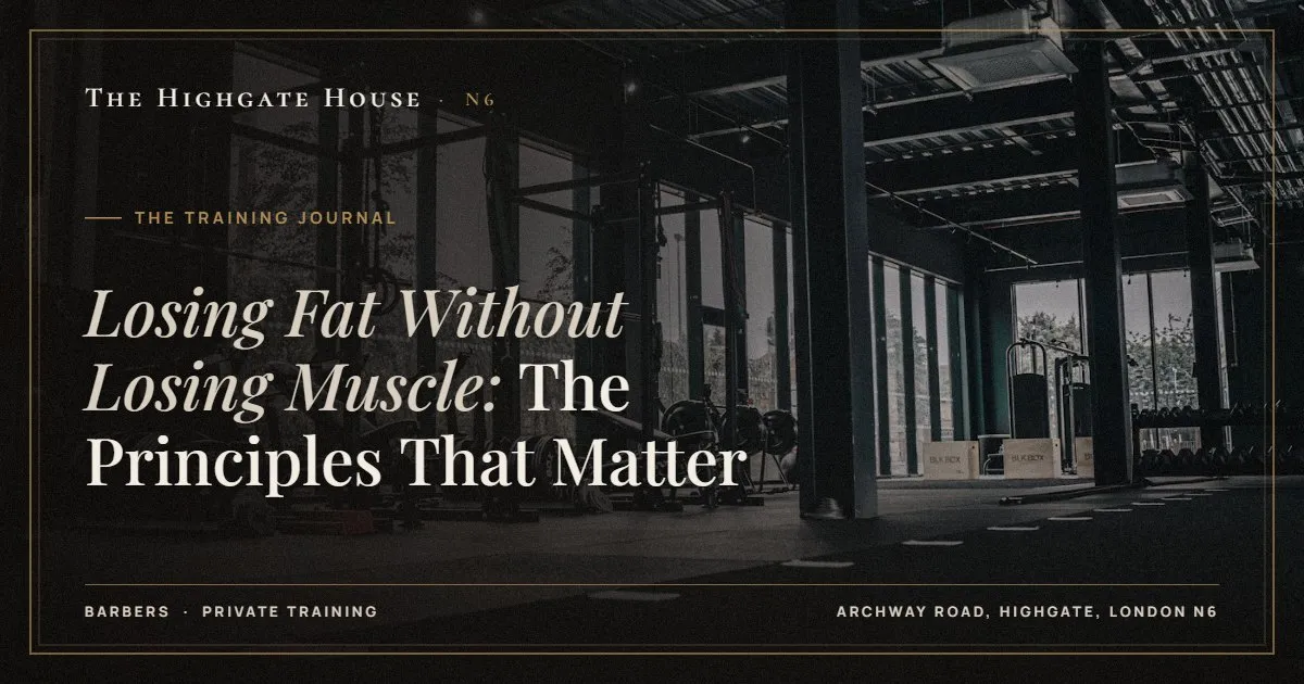 Losing Fat Without Losing Muscle: The Principles That Matter - The Training Journal, The Highgate House, Highgate N6