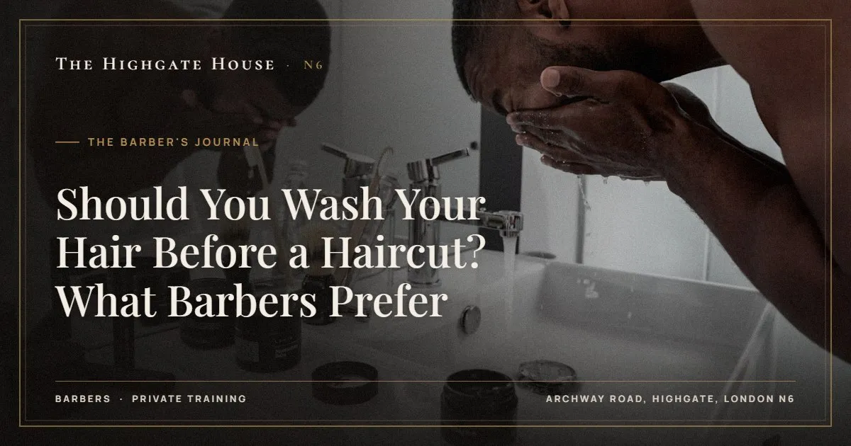 Should You Wash Your Hair Before a Haircut? What Barbers Prefer - The Barber's Journal, The Highgate House, Highgate N6