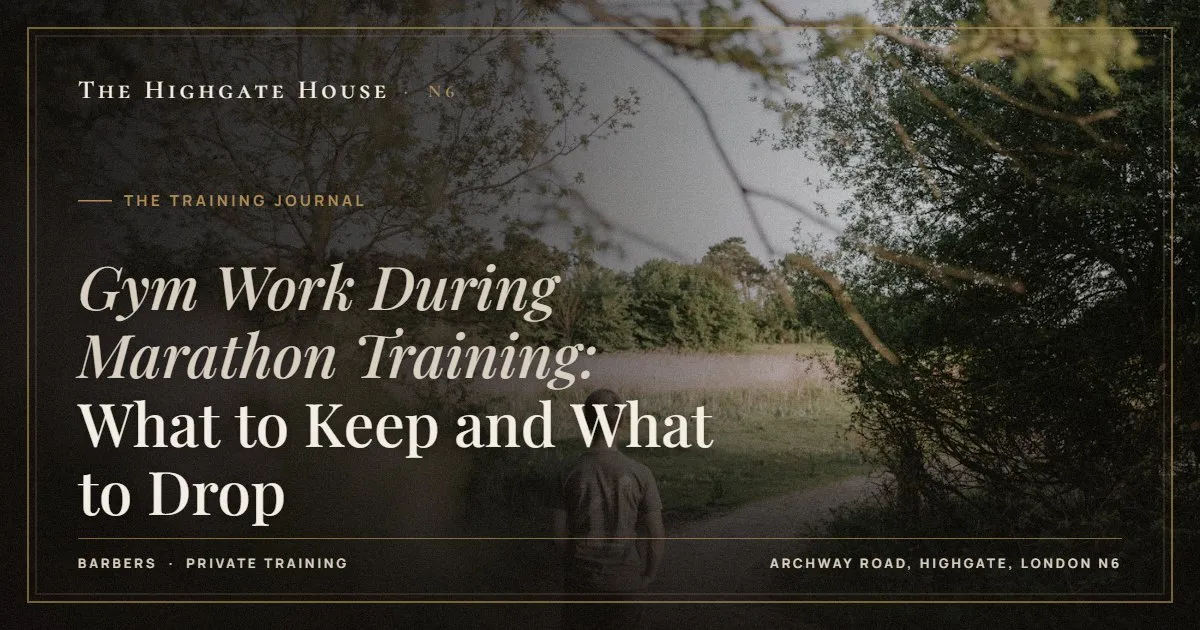 Gym Work During Marathon Training: What to Keep and What to Drop - The Training Journal, The Highgate House, Highgate N6