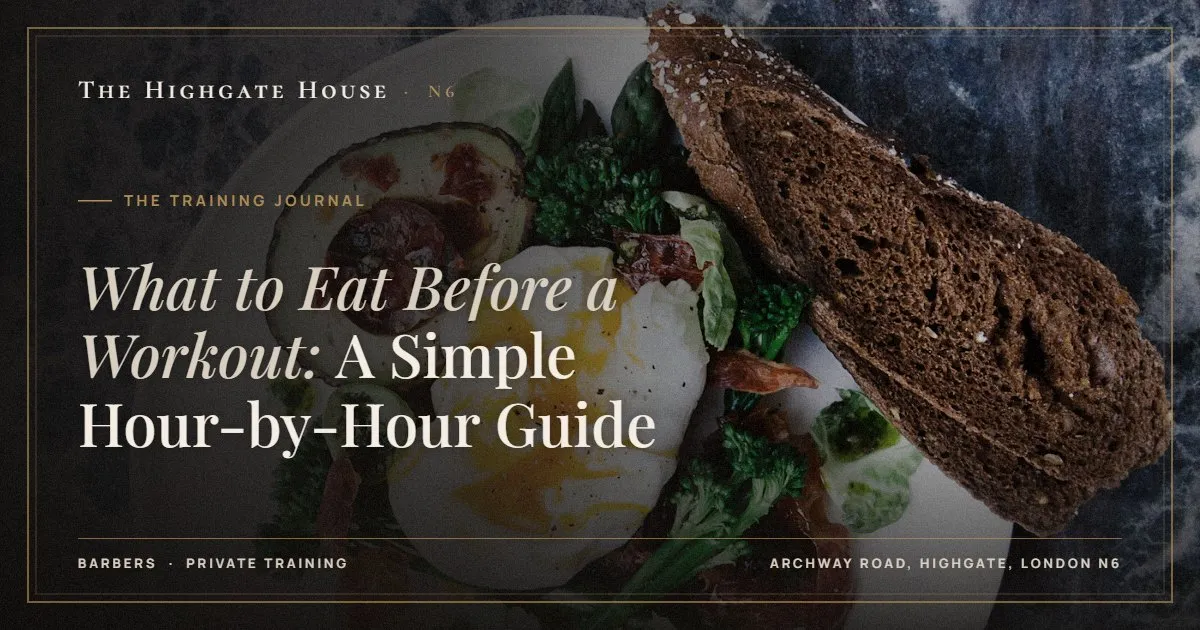 What to Eat Before a Workout: A Simple Hour-by-Hour Guide - The Training Journal, The Highgate House, Highgate N6