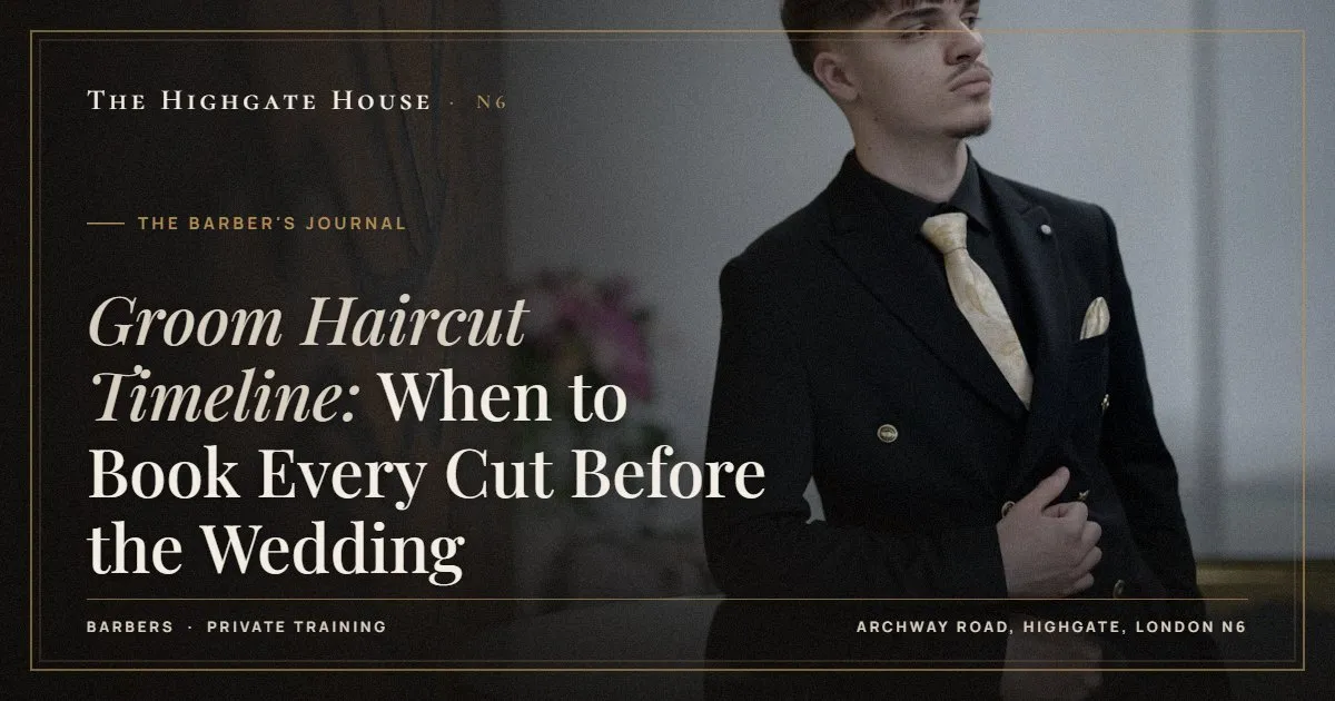 Groom Haircut Timeline: When to Book Every Cut Before the Wedding - The Barber's Journal, The Highgate House, Highgate N6