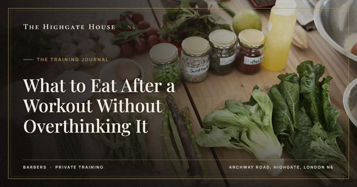 What to Eat After a Workout Without Overthinking It - The Training Journal, The Highgate House, Highgate N6