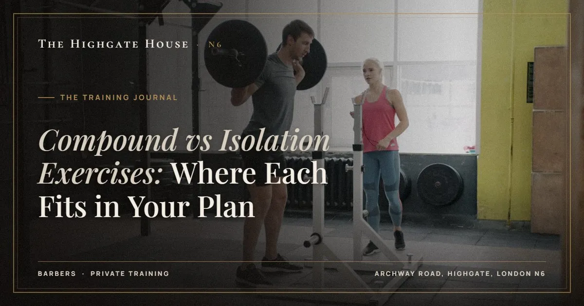 Compound vs Isolation Exercises: Where Each Fits in Your Plan - The Training Journal, The Highgate House, Highgate N6