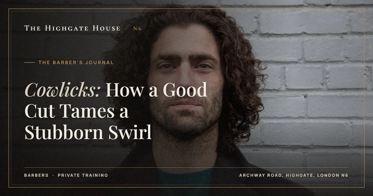 Cowlicks: How a Good Cut Tames a Stubborn Swirl - The Barber's Journal, The Highgate House, Highgate N6