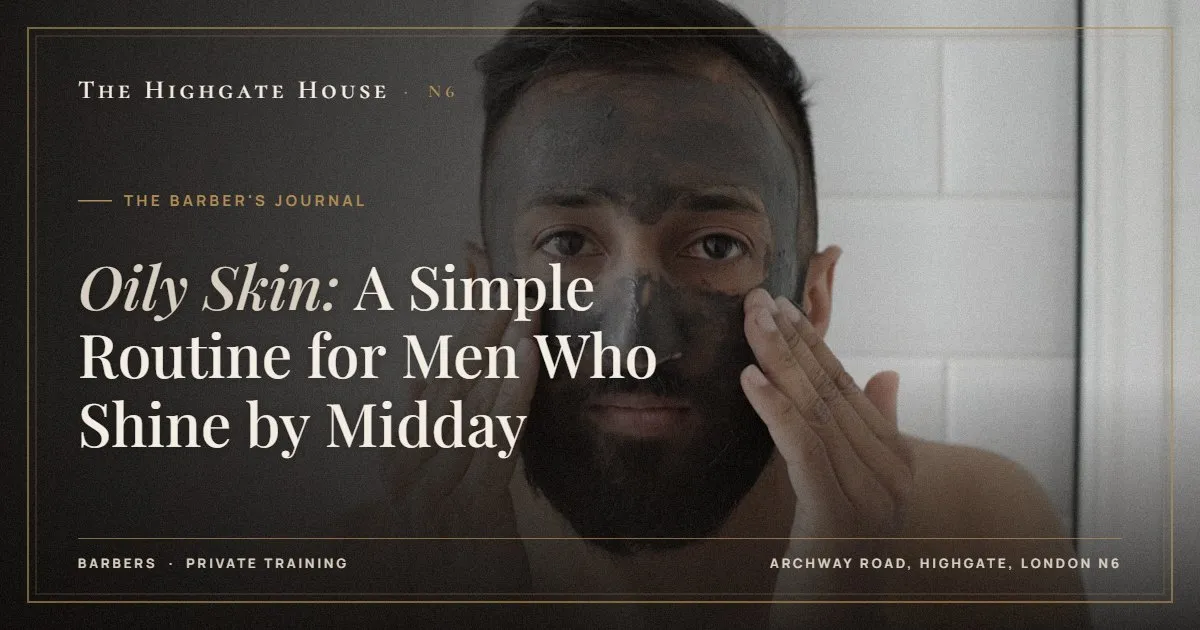 Oily Skin: A Simple Routine for Men Who Shine by Midday - The Barber's Journal, The Highgate House, Highgate N6