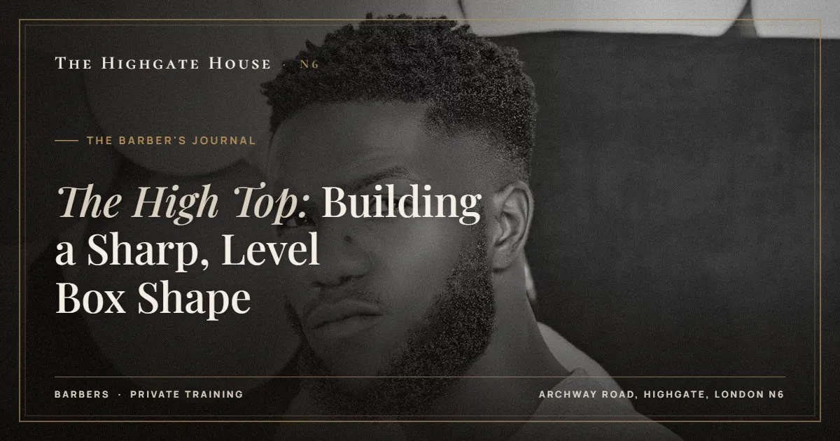 The High Top: Building a Sharp, Level Box Shape - The Barber's Journal, The Highgate House, Highgate N6