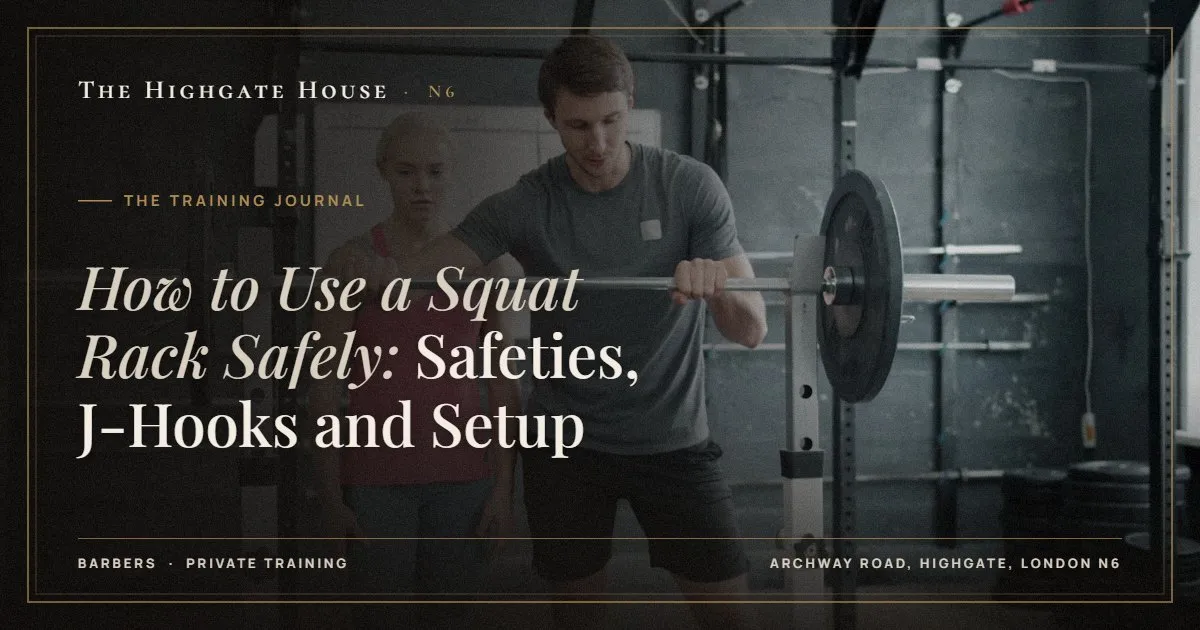How to Use a Squat Rack Safely: Safeties, J-Hooks and Setup - The Training Journal, The Highgate House, Highgate N6