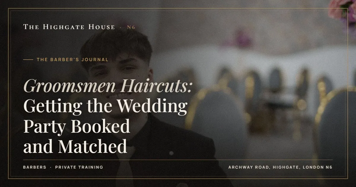 Groomsmen Haircuts: Getting the Wedding Party Booked and Matched - The Barber's Journal, The Highgate House, Highgate N6