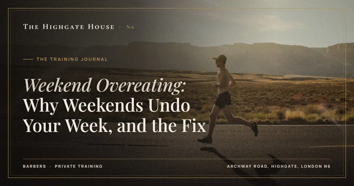 Weekend Overeating: Why Weekends Undo Your Week, and the Fix - The Training Journal, The Highgate House, Highgate N6