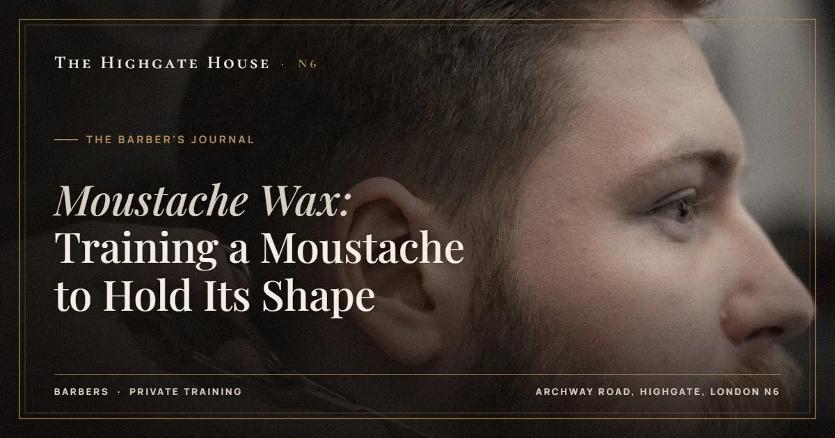 Moustache Wax: Training a Moustache to Hold Its Shape - The Barber's Journal, The Highgate House, Highgate N6