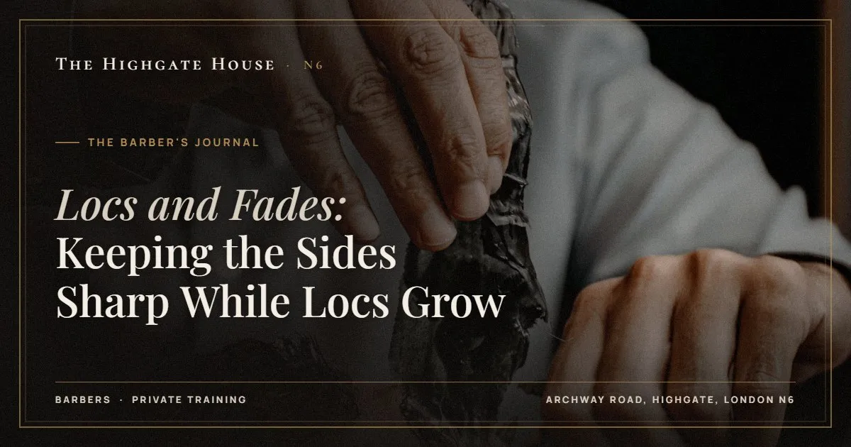 Locs and Fades: Keeping the Sides Sharp While Locs Grow - The Barber's Journal, The Highgate House, Highgate N6