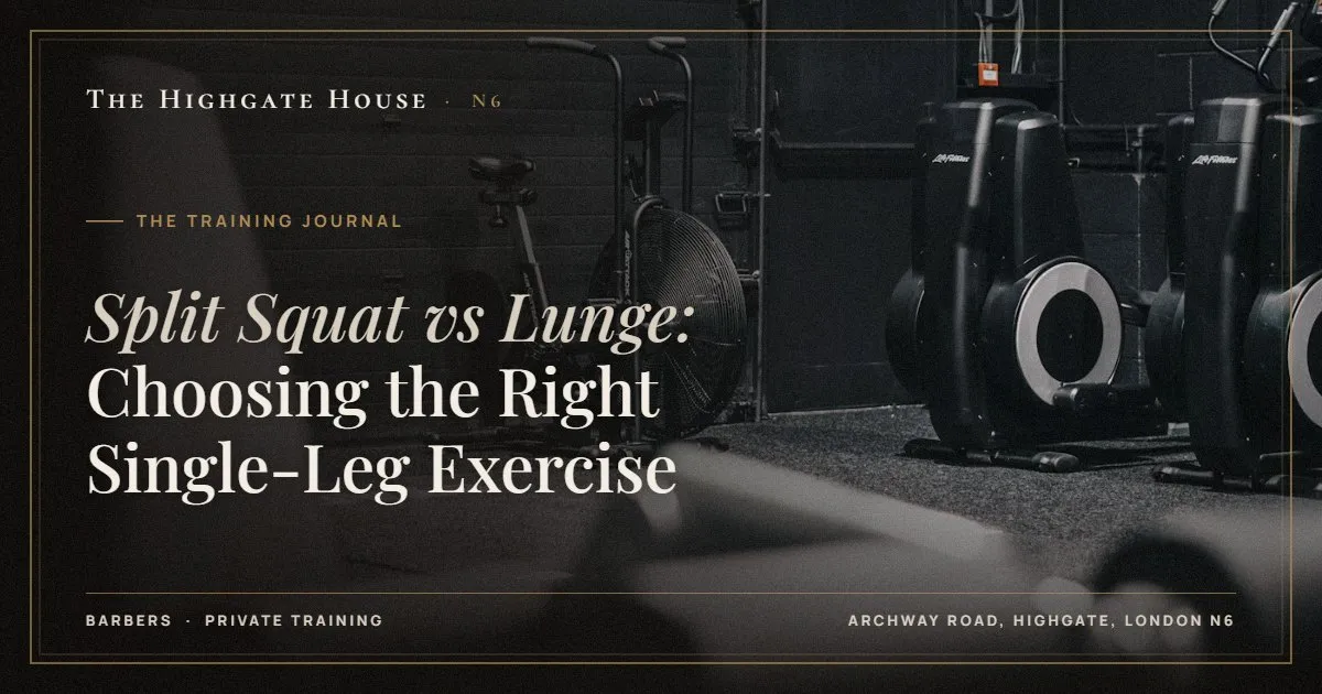 Split Squat vs Lunge: Choosing the Right Single-Leg Exercise - The Training Journal, The Highgate House, Highgate N6