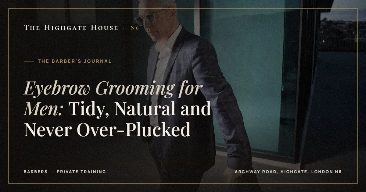 Eyebrow Grooming for Men: Tidy, Natural and Never Over-Plucked - The Barber's Journal, The Highgate House, Highgate N6