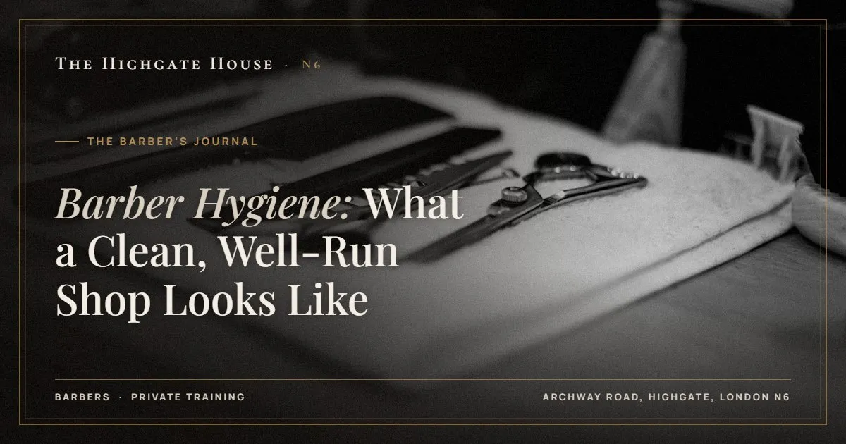 Barber Hygiene: What a Clean, Well-Run Shop Looks Like - The Barber's Journal, The Highgate House, Highgate N6