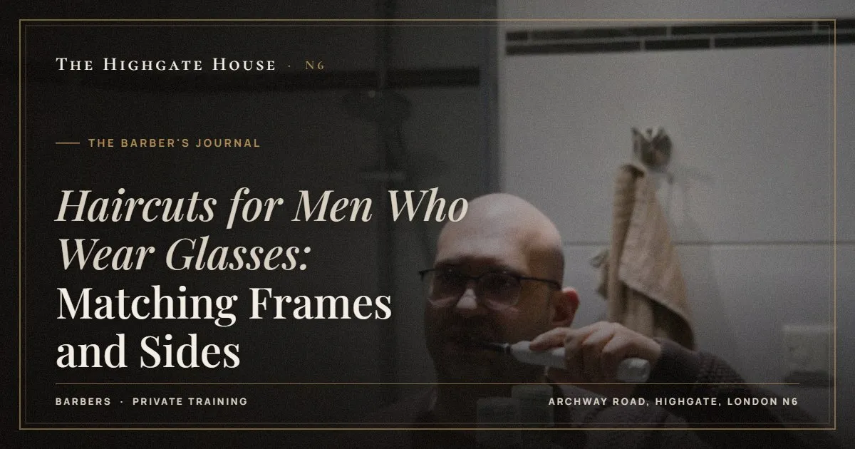 Haircuts for Men Who Wear Glasses: Matching Frames and Sides - The Barber's Journal, The Highgate House, Highgate N6