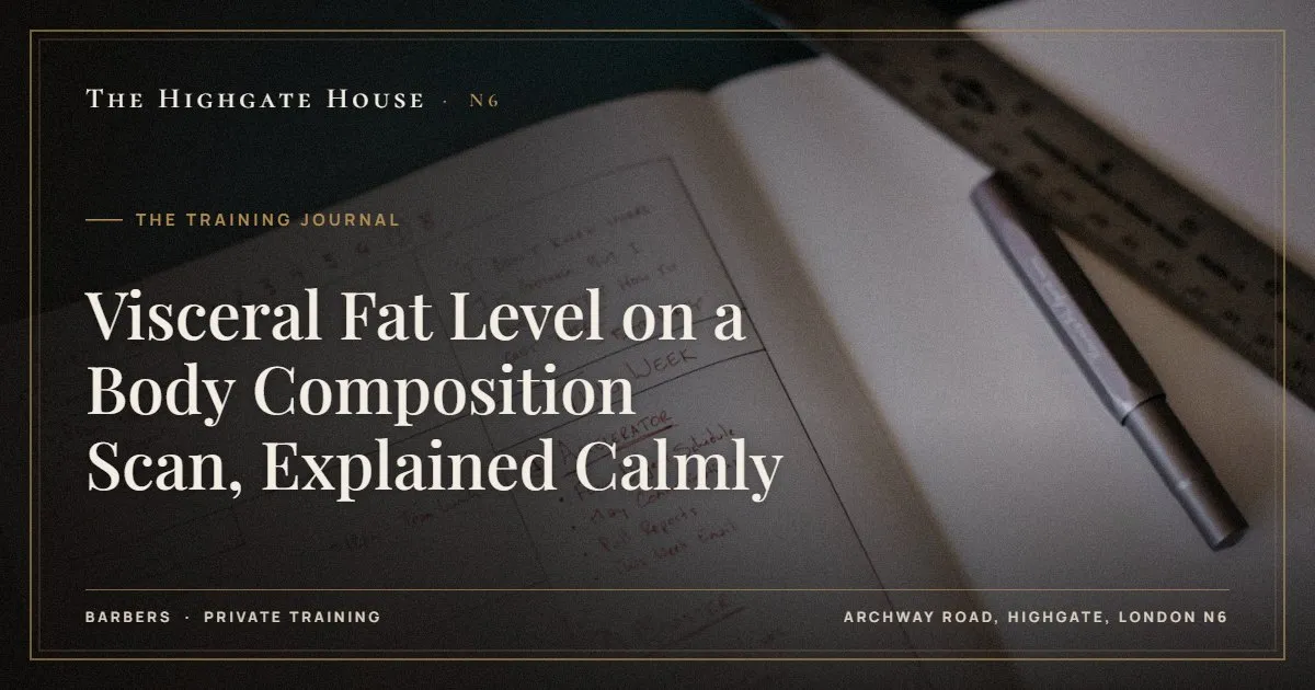 Visceral Fat Level on a Body Composition Scan, Explained Calmly - The Training Journal, The Highgate House, Highgate N6
