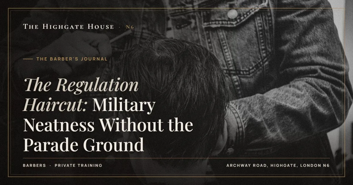 The Regulation Haircut: Military Neatness Without the Parade Ground - The Barber's Journal, The Highgate House, Highgate N6