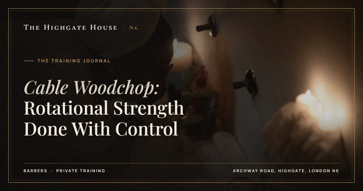 Cable Woodchop: Rotational Strength Done With Control - The Training Journal, The Highgate House, Highgate N6