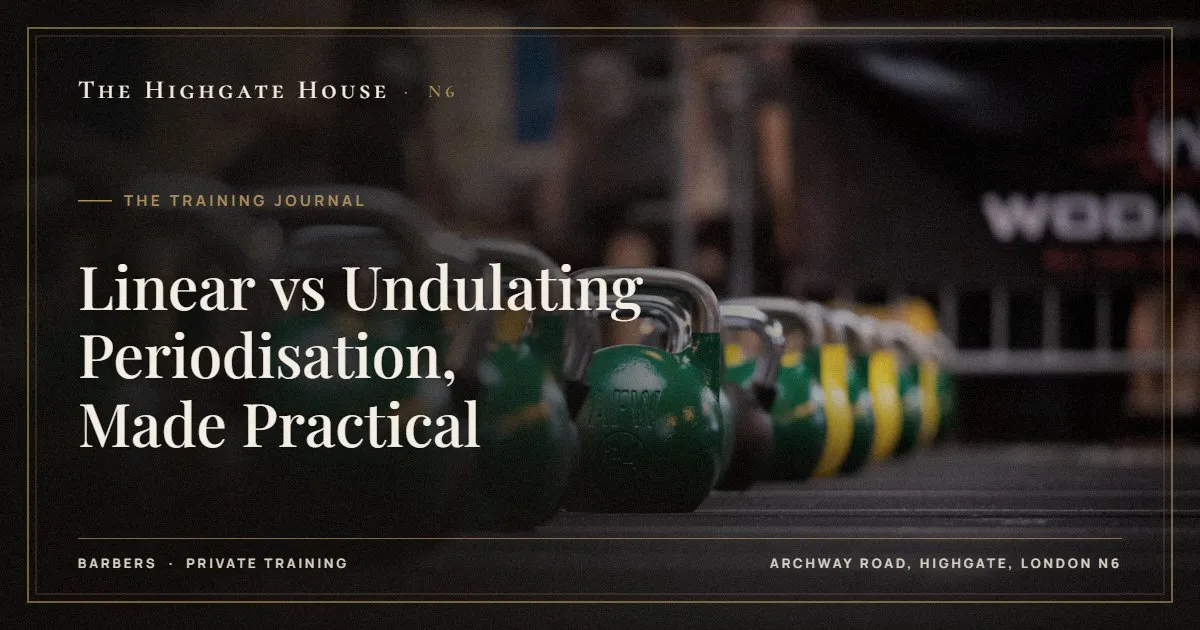 Linear vs Undulating Periodisation, Made Practical - The Training Journal, The Highgate House, Highgate N6