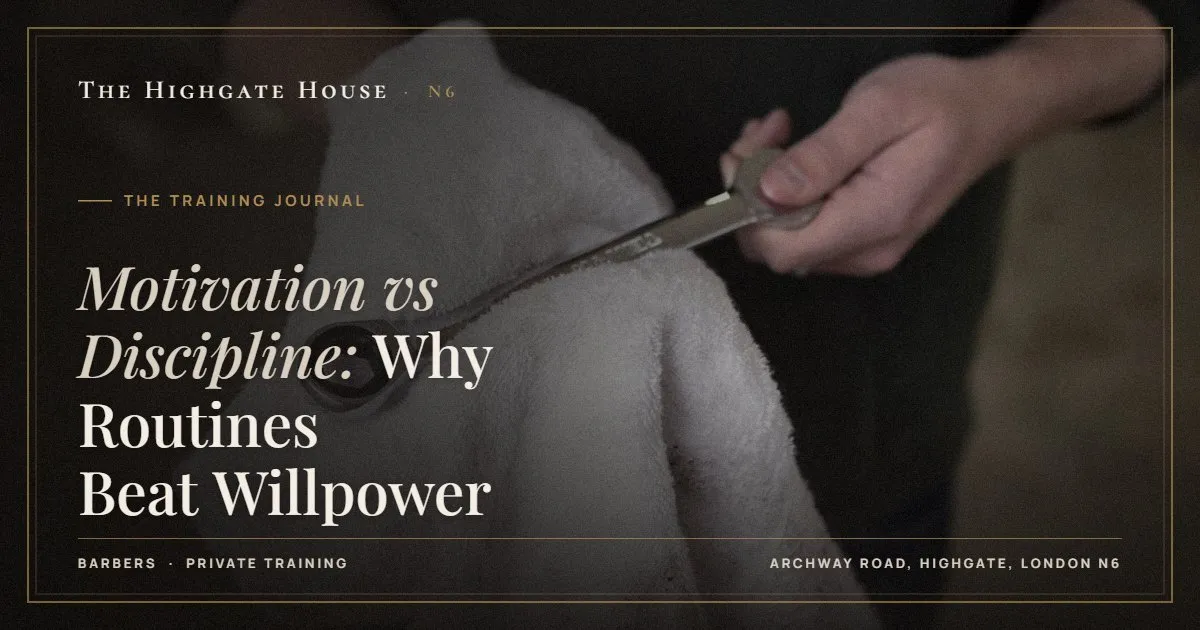 Motivation vs Discipline: Why Routines Beat Willpower - The Training Journal, The Highgate House, Highgate N6