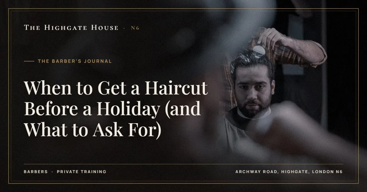 When to Get a Haircut Before a Holiday (and What to Ask For) - The Barber's Journal, The Highgate House, Highgate N6