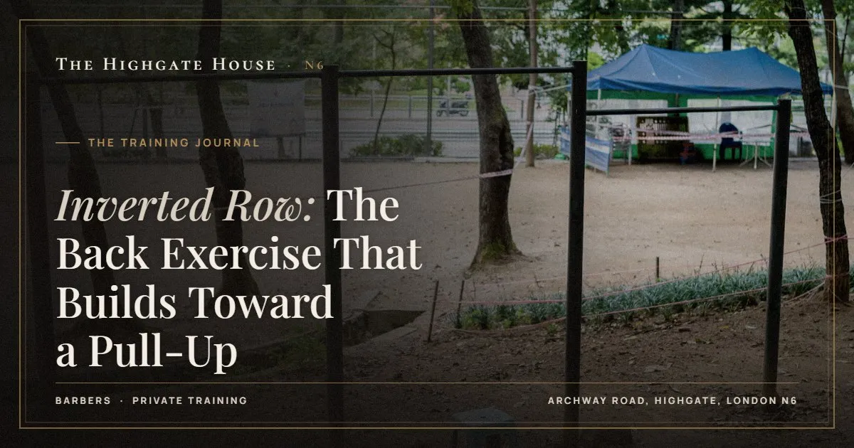 Inverted Row: The Back Exercise That Builds Toward a Pull-Up - The Training Journal, The Highgate House, Highgate N6