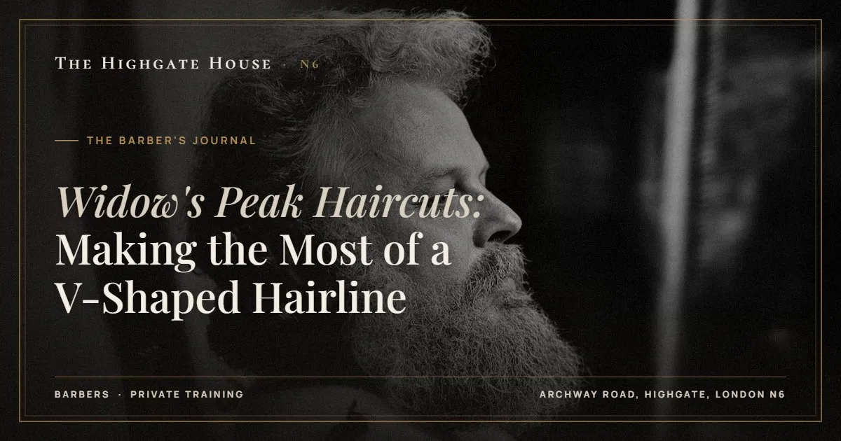 Widow's Peak Haircuts: Making the Most of a V-Shaped Hairline - The Barber's Journal, The Highgate House, Highgate N6