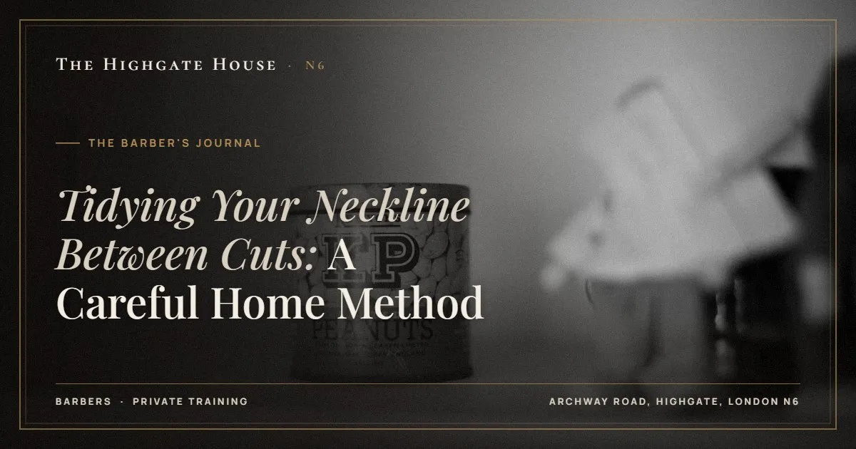 Tidying Your Neckline Between Cuts: A Careful Home Method - The Barber's Journal, The Highgate House, Highgate N6